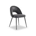 Connoly Faux Leather Dining Chair Charcoal from Roseland Furniture