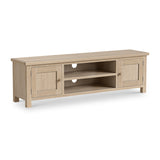 Treland Washed Oak 160cm Extra Large TV Unit from Roseland Furniture