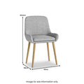 Brady Boucle Dining Chair Grey from Roseland Furniture