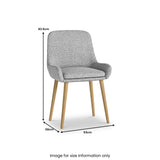 Brady Boucle Dining Chair Grey from Roseland Furniture