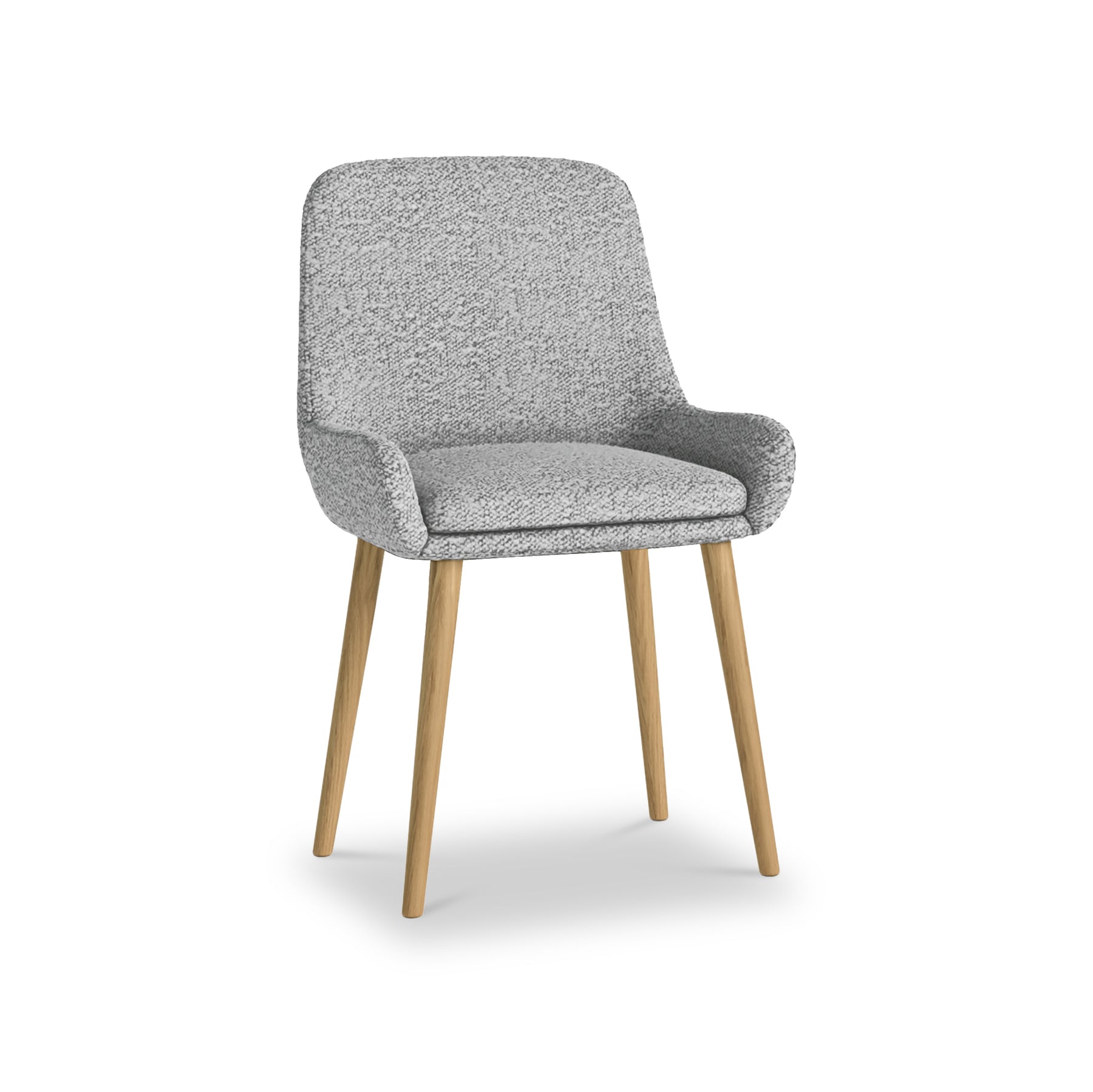 Brady Boucle Dining Chair Grey from Roseland Furniture