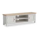 Trelan 160cm Extra Large TV Unit Light Grey from Roseland Furniture