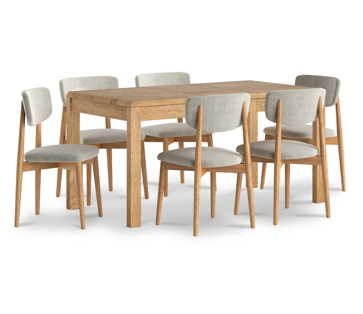 Penryn Oak 115 150cm Extending Dining Table from Roseland Furniture