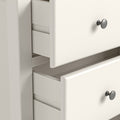 Celine Coconut White Oak Top 3 Drawer Bedside from Roseland Furniture