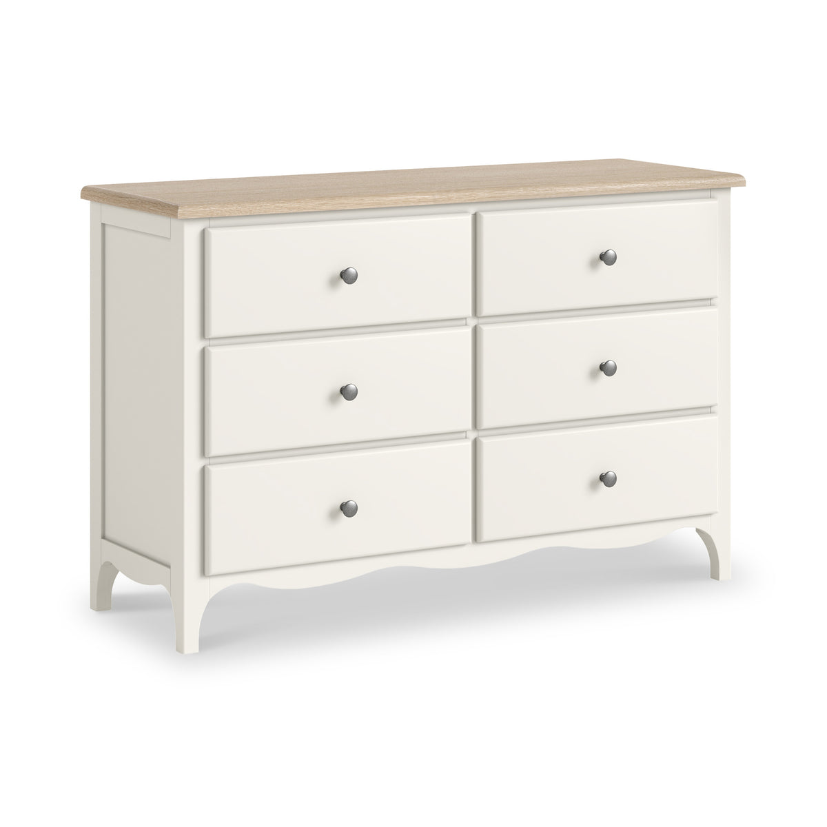 Celine Coconut White Oak Top 6 Drawer Chest from Roseland Furniture