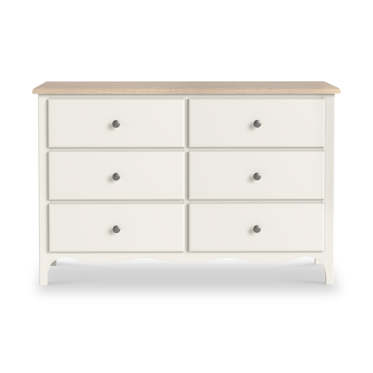 Celine Coconut White Oak Top 6 Drawer Chest from Roseland Furniture