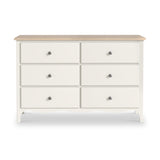Celine Coconut White Oak Top 6 Drawer Chest from Roseland Furniture