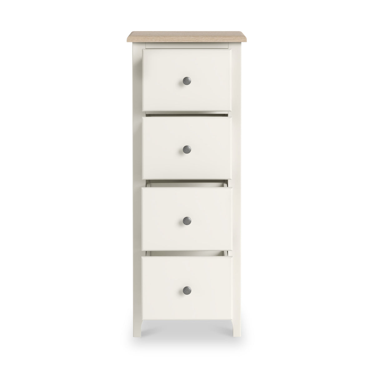 Celine Coconut White Oak Top 4 Drawer Tallboy Chest from Roseland Furniture