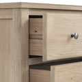 Celine Washed Oak 2 Drawer Bedside from Roseland Furniture