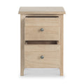 Celine Washed Oak 2 Drawer Bedside from Roseland Furniture