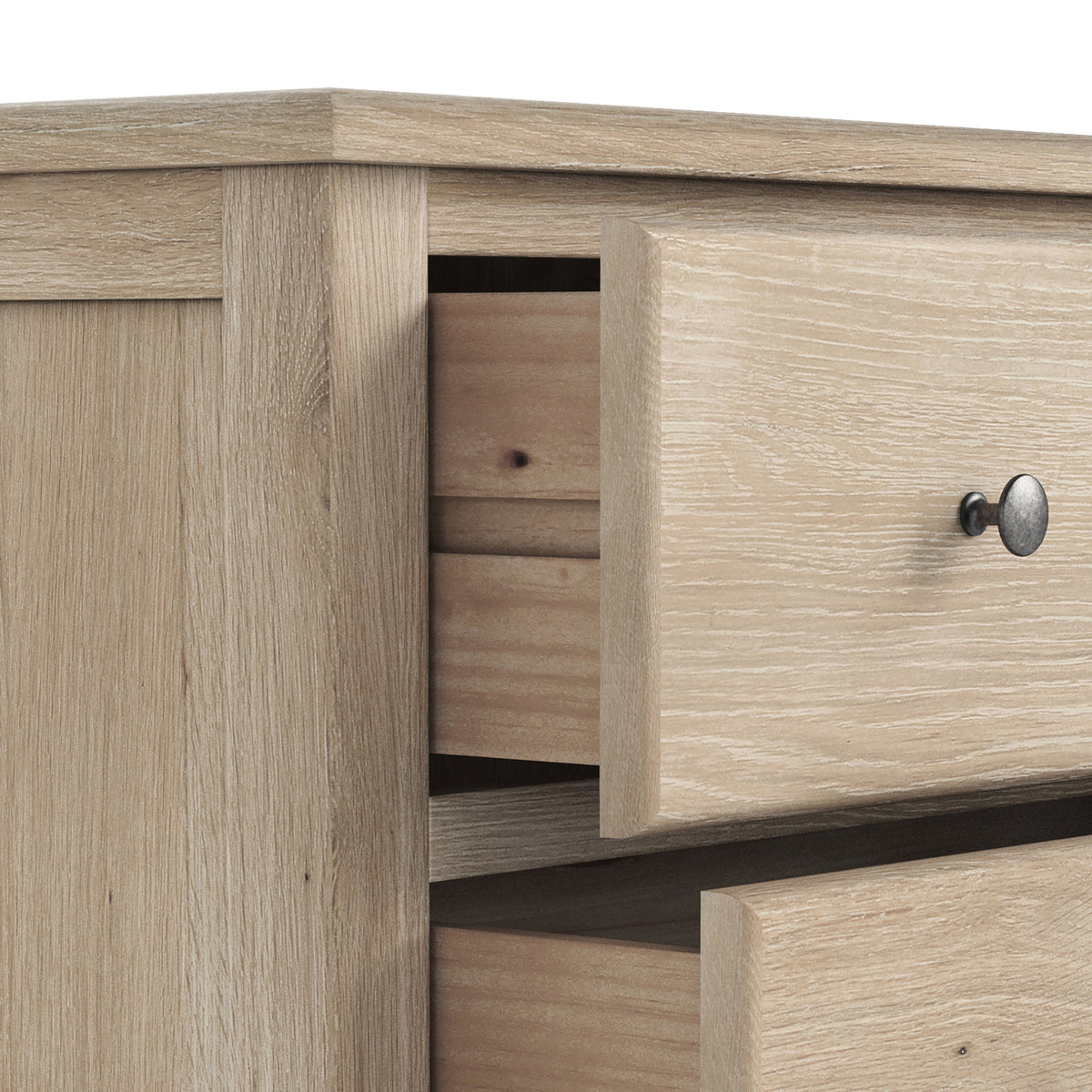 Celine Washed Oak 3 Drawer Chest from Roseland Furniture
