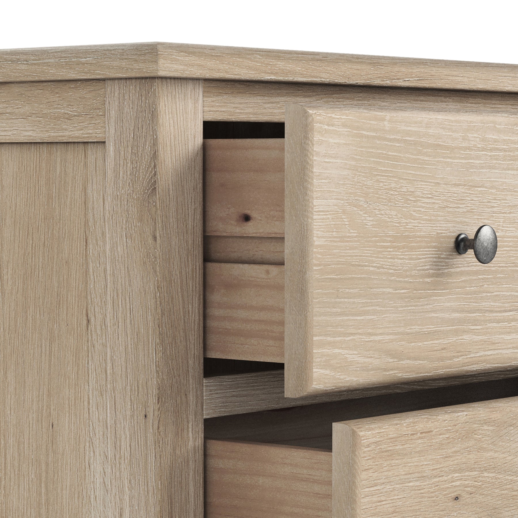 Celine Washed Oak 3 Drawer Chest from Roseland Furniture