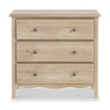 Celine Washed Oak 3 Drawer Chest from Roseland Furniture