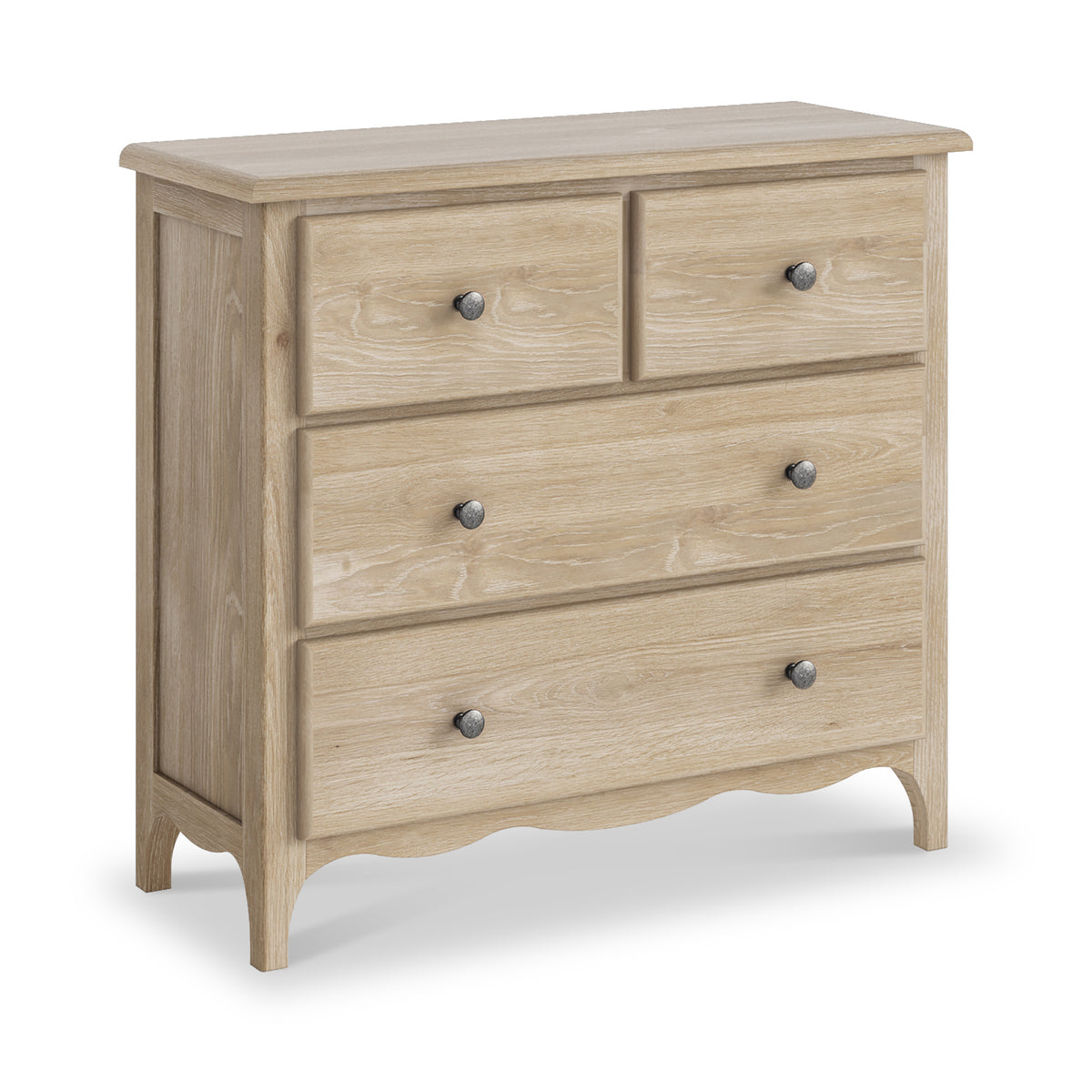 Celine Washed Oak 2 Over 2 Drawer Chest from Roseland Furniture