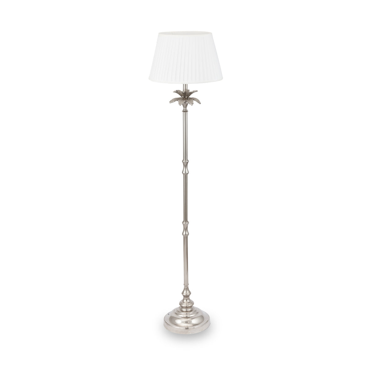 Trafalgar Nickel Palm Tree Floor Lamp
