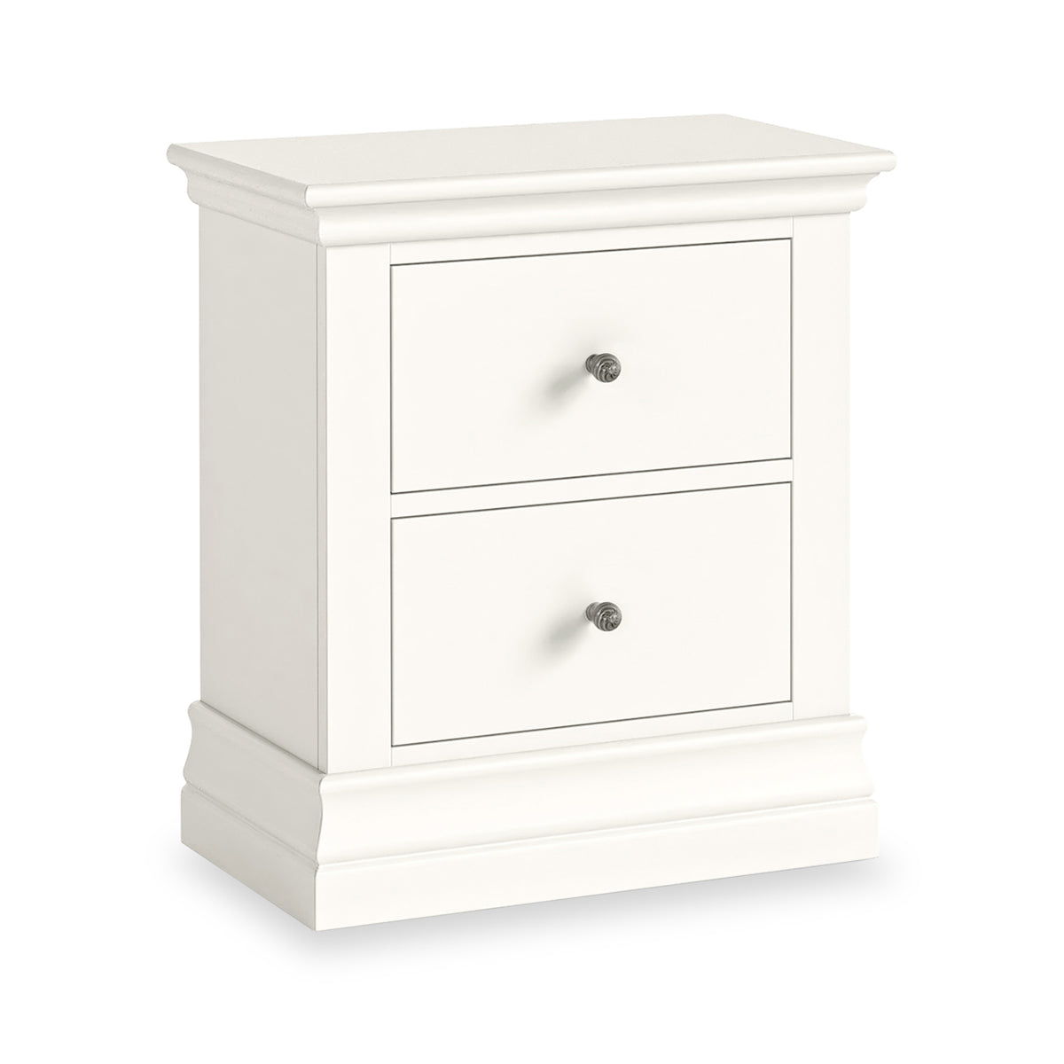 Ingleby 2 Drawer Bedside Coconut White from Roseland Furniture