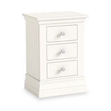 Ingleby 3 Drawer Bedside Coconut White from Roseland Furniture