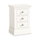 Ingleby 3 Drawer Bedside Coconut White from Roseland Furniture