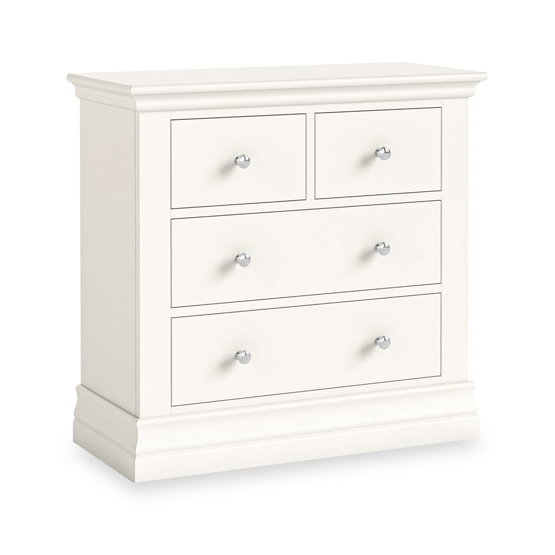 Ingleby 2 over 2 Drawer Chest Coconut White from Roseland Furniture