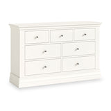 Ingleby 3 over 4 Drawer Chest Coconut White from Roseland Furniture