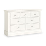 Ingleby 3 over 4 Drawer Chest Coconut White from Roseland Furniture