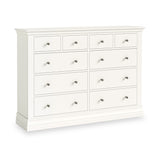 Ingleby 4 over 6 Drawer Chest Coconut White from Roseland Furniture