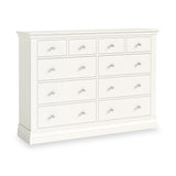 Ingleby 4 over 6 Drawer Chest Coconut White from Roseland Furniture