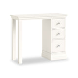 Ingleby Single Pedestal Dressing Table Coconut White from Roseland Furniture