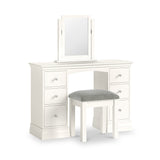 Ingleby Double Pedestal Dressing Table Coconut White Group2 from Roseland Furniture