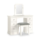 Ingleby Double Pedestal Dressing Table Coconut White Group2 from Roseland Furniture