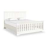 Ingleby Slatted Bedframe Super King Coconut White from Roseland Furniture