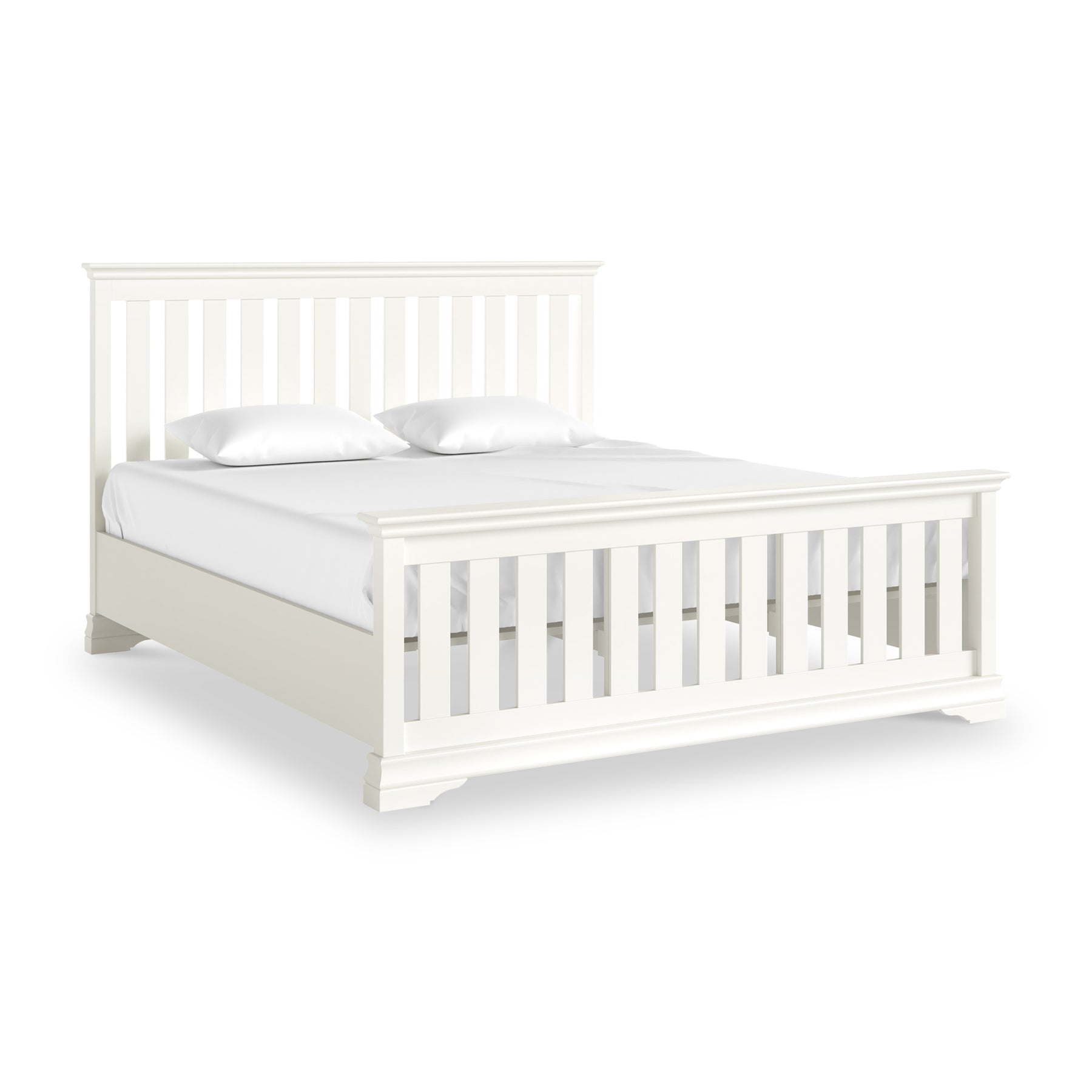Ingleby Slatted Bedframe Super King Coconut White from Roseland Furniture