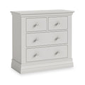 Ingleby 2 over 2 Drawer Chest Light Grey from Roseland Furniture