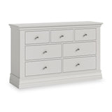 Ingleby 3 over 4 Drawer Chest Light Grey from Roseland Furniture