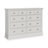 Ingleby 4 over 6 Drawer Chest Light Grey from Roseland Furniture