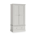 Ingleby 2 Door Wardrobe with Drawers Light Grey from Roseland Furniture