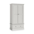 Ingleby 2 Door Wardrobe with Drawers Light Grey from Roseland Furniture
