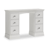 Ingleby Double Pedestal Dressing Table Light Grey from Roseland Furniture