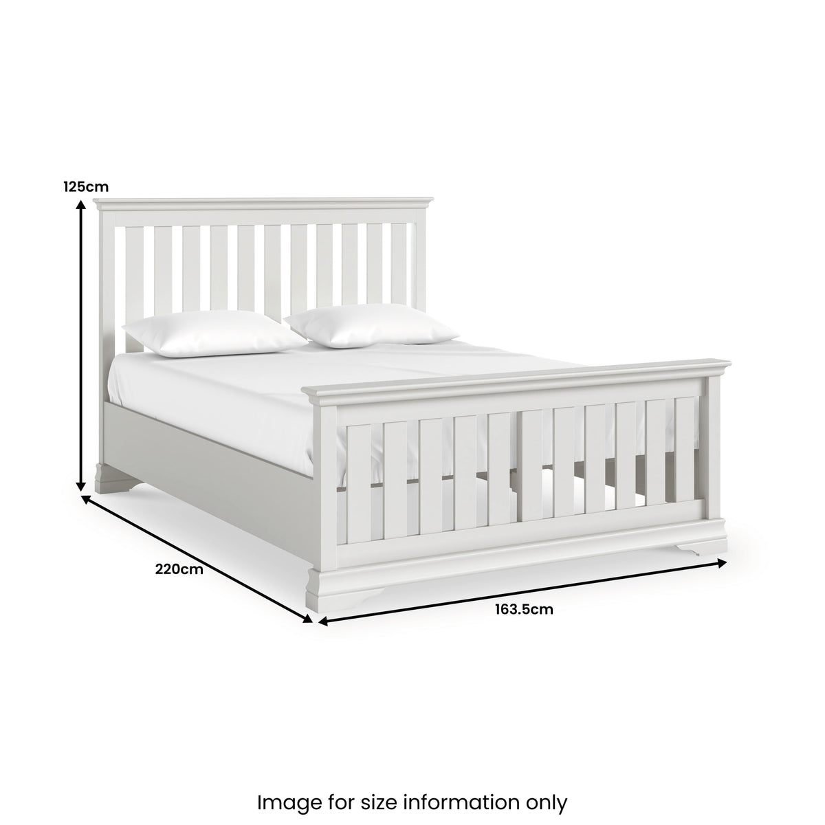 Ingleby Slatted Bedframe King Light Grey from Roseland Furniture