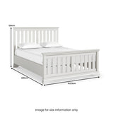 Ingleby Slatted Bedframe King Light Grey from Roseland Furniture