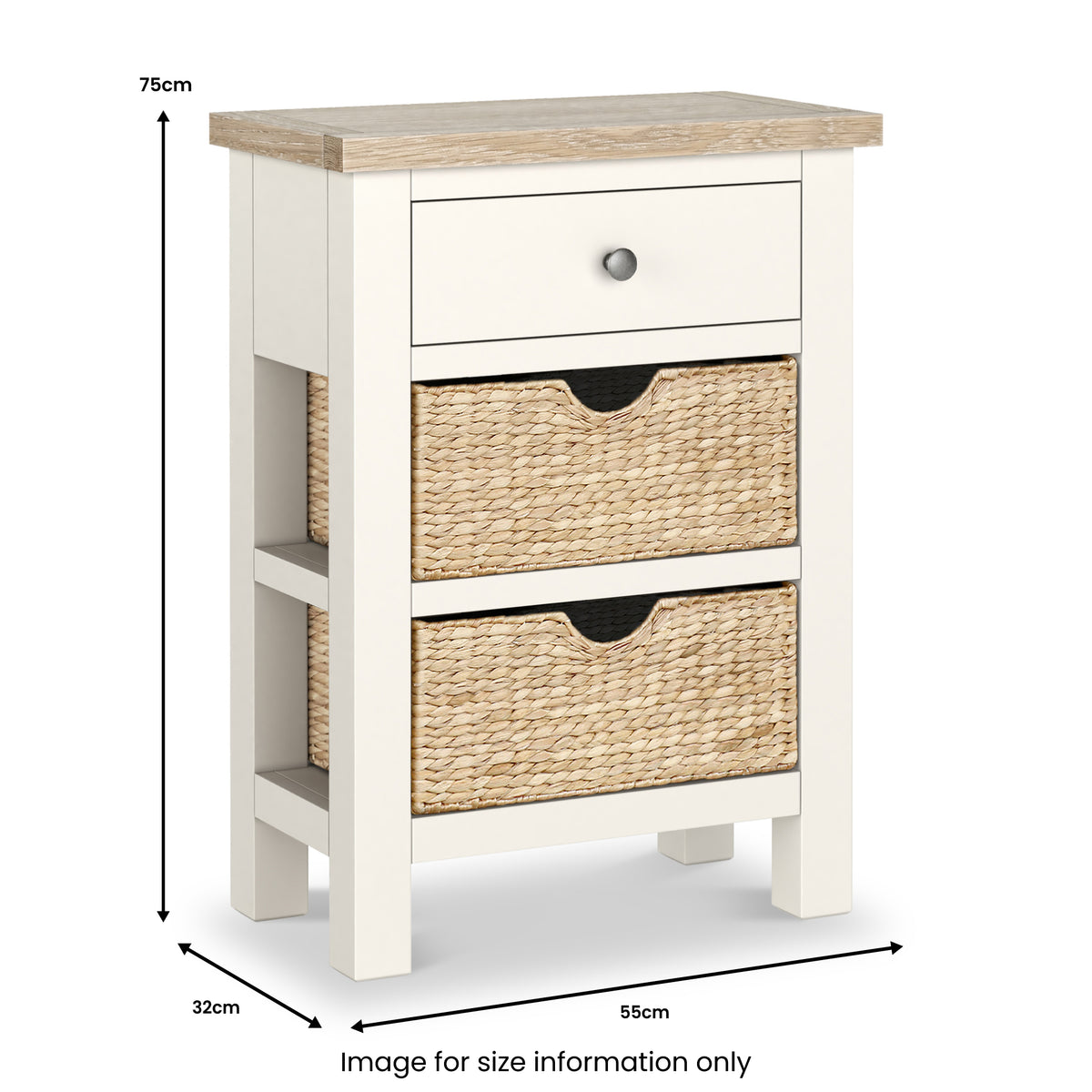 Farrow Basket Side Table from Roseland Furniture