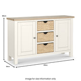 Farrow Basket Large Sideboard from Roseland Furniture