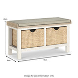 Farrow Basket Storage Bench from Roseland Furniture