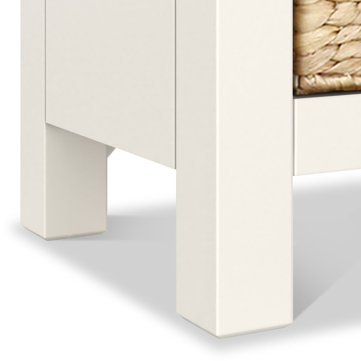 Farrow Basket 3 Drawer Bedside from Roseland Furniture