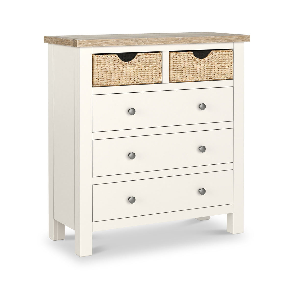 Farrow Basket 2 Over 3 Drawer Chest from Roseland Furniture