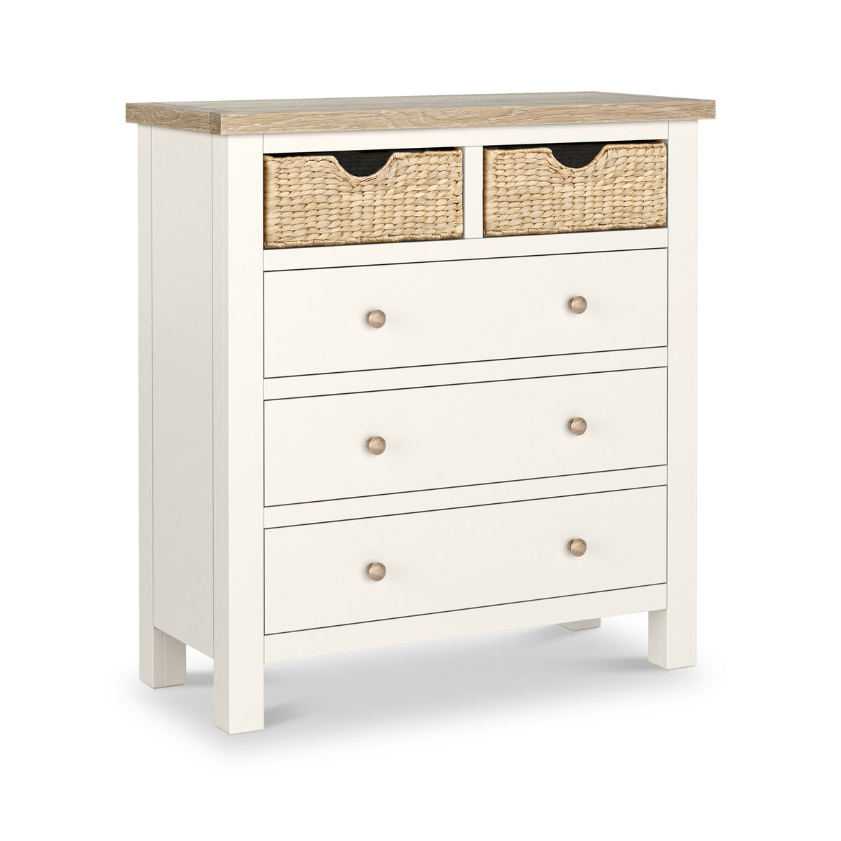 Farrow Basket 2 Over 3 Drawer Chest from Roseland Furniture