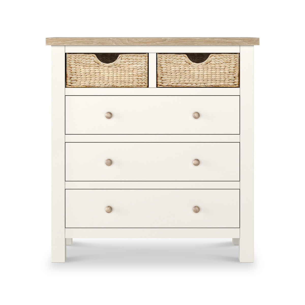 Farrow Basket 2 Over 3 Drawer Chest from Roseland Furniture