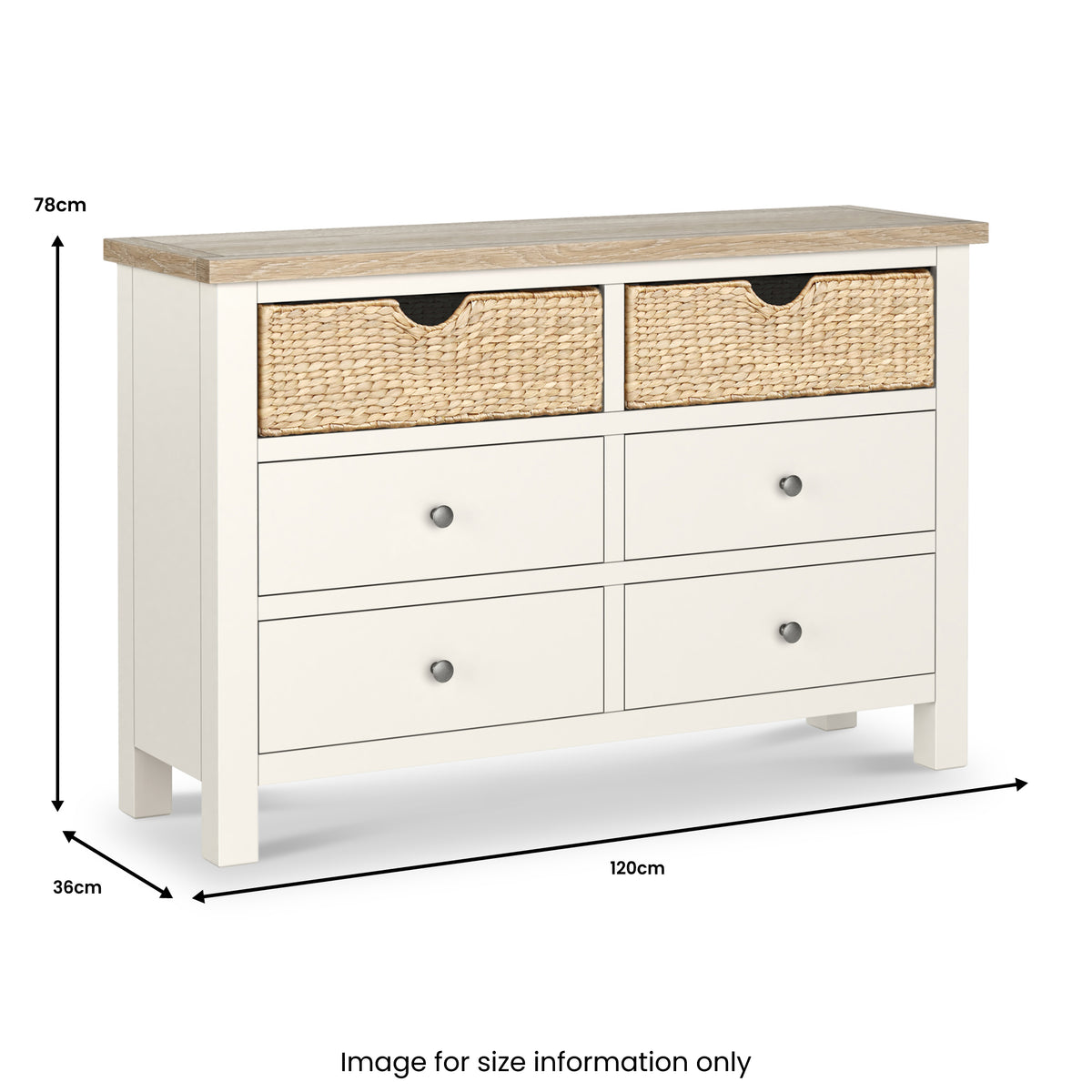 Farrow Basket 6 Drawer Chest from Roseland Furniture