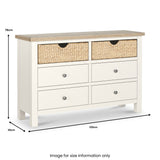 Farrow Basket 6 Drawer Chest from Roseland Furniture