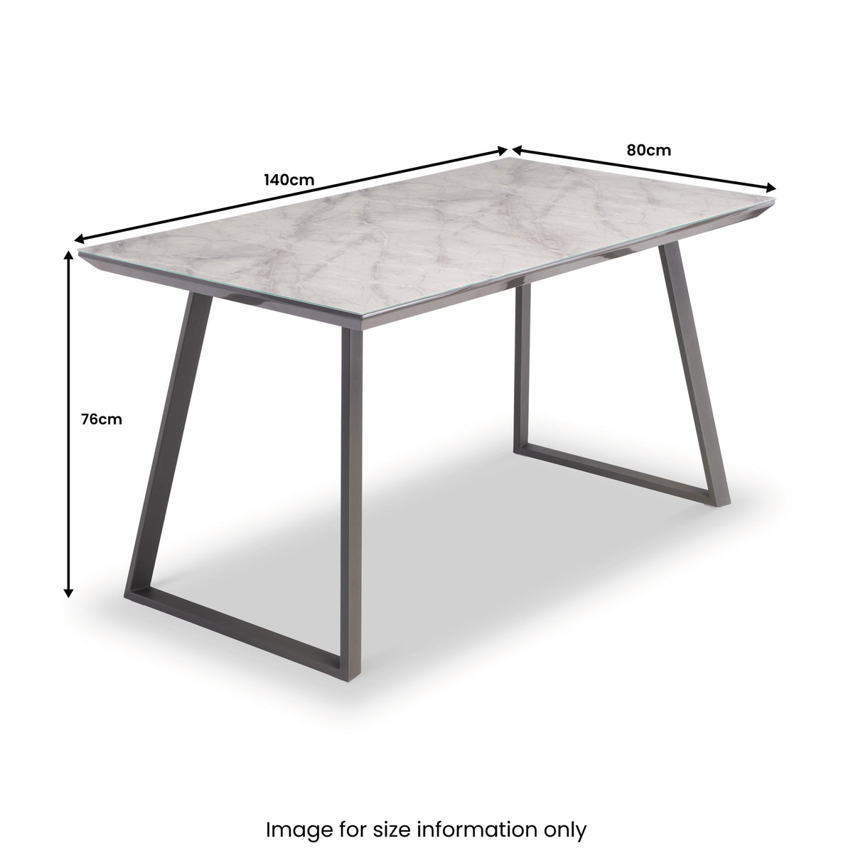 Seth 140cm Rectangular Dining Table from Roseland Furniture